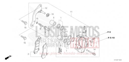 FRONT BRAKE CALIPER FSH125M de 2021